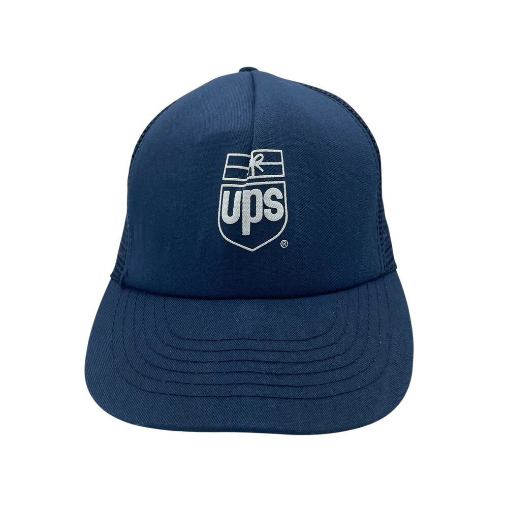 UPS Driver Snapback Hat Blue Speedway 80s